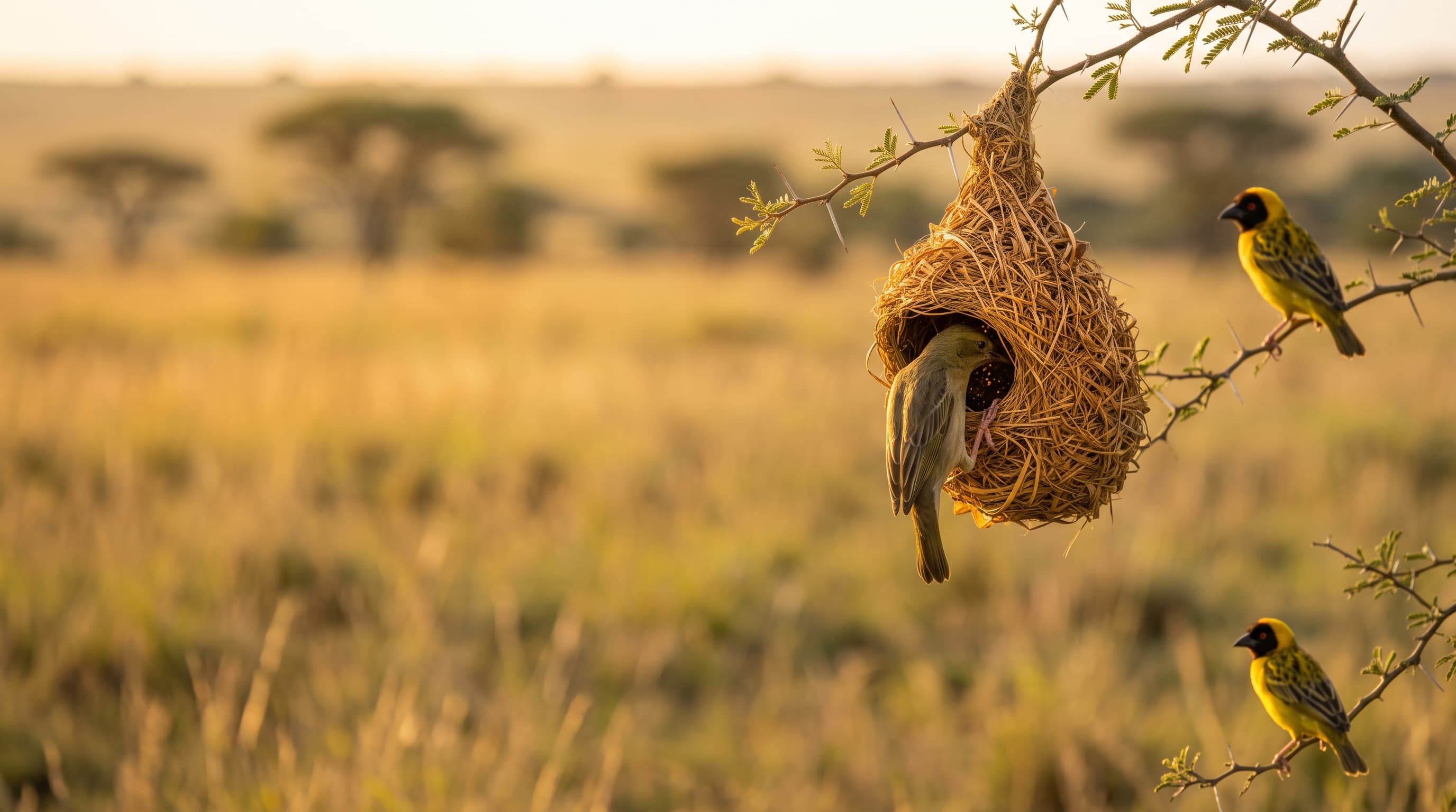 The female does not interview the male: she inspects the nest